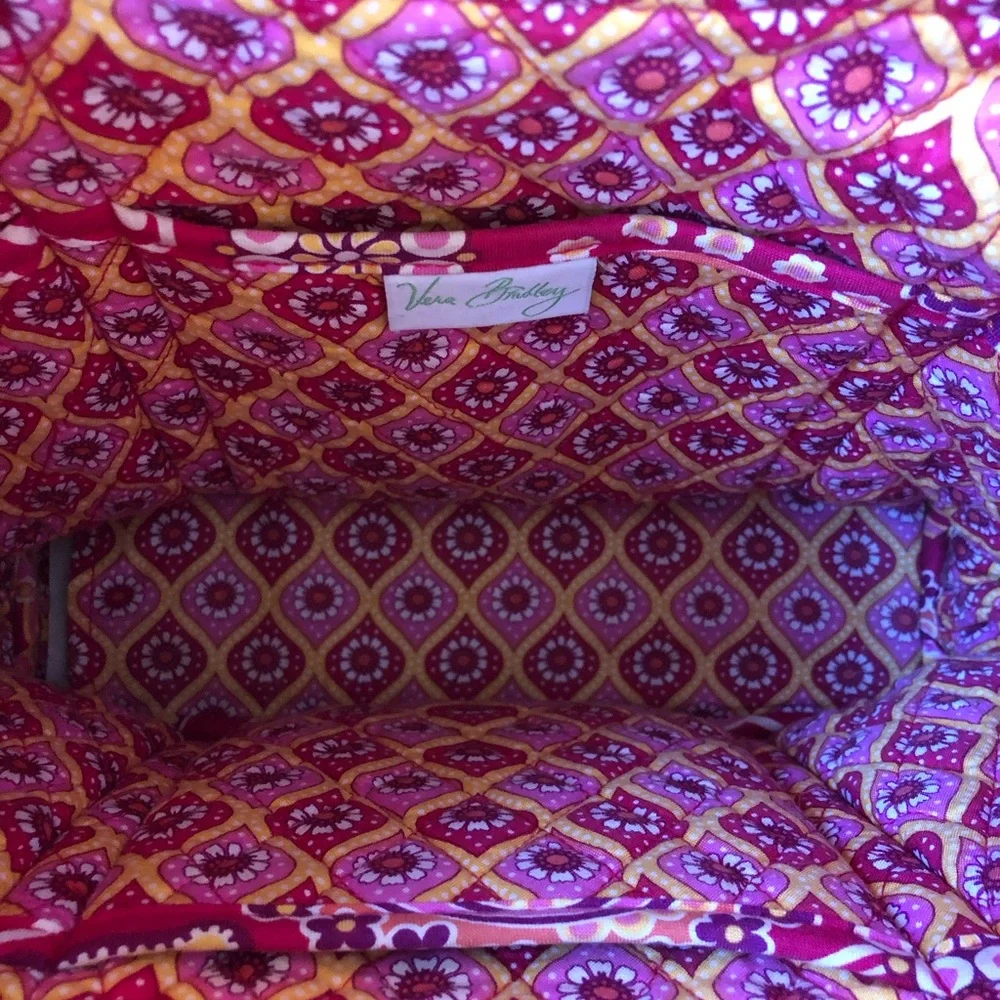 Vera Bradley Raspberry Fizz Quilted Tote Bag - Picture 11 of 13